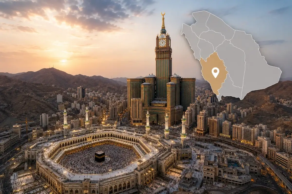 لنطاقات الجغرافية في مكة المكرمة